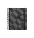 Agenda espiral antartik pattern a5 2025 dia pagina color negro papel 80 gr