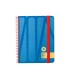 Agenda espiral antartik bold semana vista color azul papel 80 gr