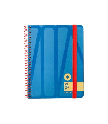 Agenda espiral antartik bold semana vista color azul papel 80 gr