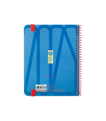 Agenda espiral antartik bold semana vista color azul papel 80 gr