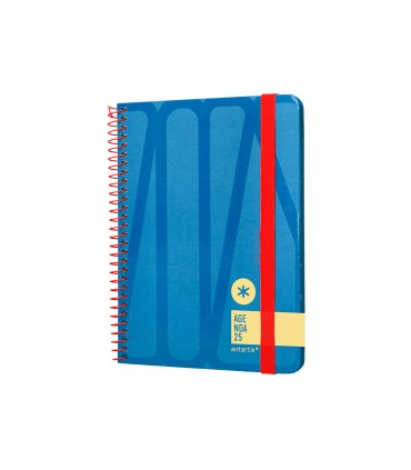 Agenda espiral antartik bold semana vista color azul papel 80 gr