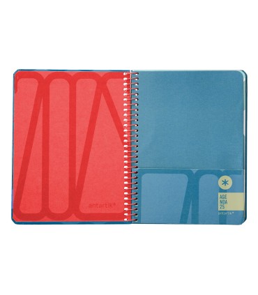 Agenda espiral antartik bold semana vista color azul papel 80 gr