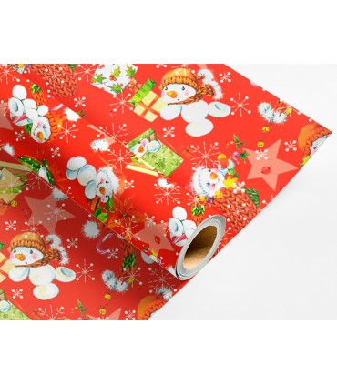 Papel de regalo liderpapel navidad rollo ancho 70 cm longitud 2 mt gramaje 60 gr disenos surtidos b 2024