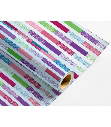 Papel de regalo liderpapel todo ano rollo ancho 70 cm longitud 2 mt gramaje 60 gr disenos surtidos c 2024