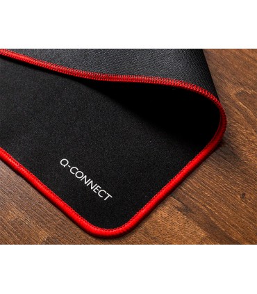 Alfombrilla para raton q connect xxl negra con borde rojo 900x400 mm