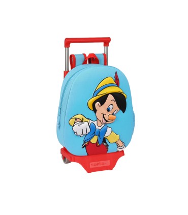 Cartera escolar safta disney classics pinocho con carro 270x100x320 mm