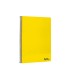 Cuaderno espiral liderpapel din a4 smart tapa blanda 80h 75gr cuadro 4mm con margen color amarillo