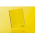 Cuaderno espiral liderpapel din a4 smart tapa blanda 80h 75gr cuadro 4mm con margen color amarillo