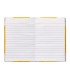 Libro cartone cosido fernandes flecha din a6 rayado horizontal 50 hojas 100 gr amarillo