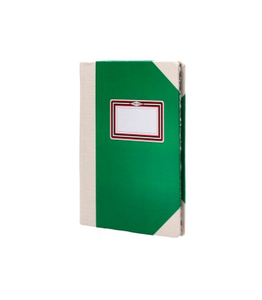 Libro cartone cosido fernandes flecha din a5 rayado horizontal 50 hojas 100 gr verde