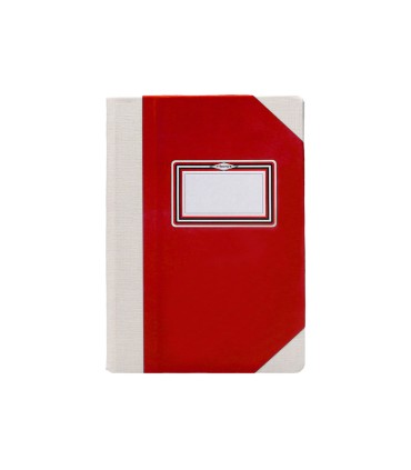 Libro cartone cosido fernandes flecha din a5 rayado horizontal 50 hojas 100 gr rojo