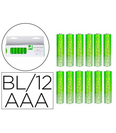 Pila q connect alcalina aaa blister con 12 unidades