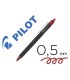 Boligrafo pilot frixion point clicker borrable 05 mm rojo