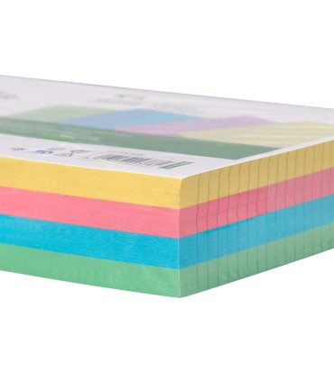 Tarjeta liderpapel para estudiar rayada cartulina de colores 170 gr m2 160x220mm paquete de 200 unidades