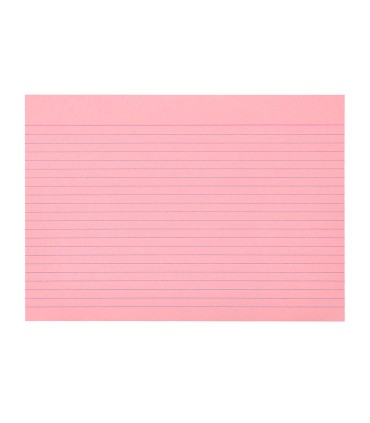 Tarjeta liderpapel para estudiar rayada cartulina de colores 170 gr m2 160x220mm paquete de 200 unidades