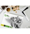 Bloc dibujo liderpapel lineal historico 230x325mm 20 hojas 130g/m2 con recuadro perforado