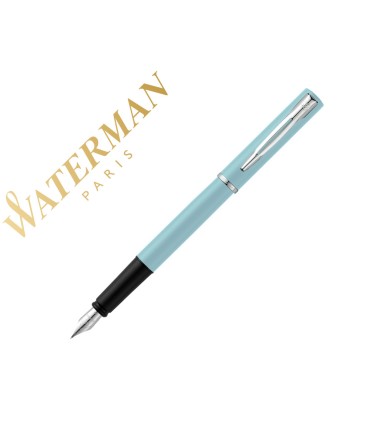 Pluma waterman allure pastel azul plumin f