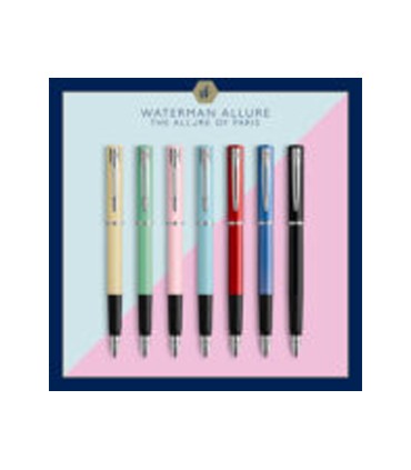 Pluma waterman allure pastel expositor de 20 unidades 4 colores pastel surtidos