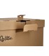 Cajon contenedor liderpapel carton manual para 3 cajas archivo def folio 3 archivadores a z 387x333x260mm