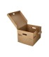 Cajon contenedor liderpapel carton manual para 3 cajas archivo def folio 3 archivadores a z 387x333x260mm