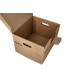 Cajon contenedor liderpapel carton manual para 3 cajas archivo def folio 3 archivadores a z 387x333x260mm