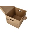 Cajon liderpapel carton 100% reciclado para 3 cajas archivo def. folio / 3 archivadores a-z 387x333x260