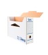 Caja archivo definitivo automatica liderpapel din a4 carton reciclado 325g m2 lomo 100 mm blanco 360x100x255mm