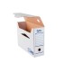 Caja archivo definitivo automatica liderpapel din a4 carton reciclado 325g m2 lomo 100 mm blanco 360x100x255mm