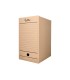 Caja archivo definitivo liderpapel folio doble ancho carton reciclado 400g m2 lomo 200 mm kraft 367x200x251 mm