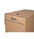 Caja archivo definitivo liderpapel folio doble ancho carton reciclado 400g m2 lomo 200 mm kraft 367x200x251 mm