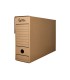 Caja archivo definitivo liderpapel folio prolongado carton reciclado 325g m2 lomo 116 mm kraft 388x116x275 mm