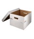 Cajon contenedor liderpapel carton automatico para 3 cajasarchivo def folio 4 archivadores a z 387x333x260mm