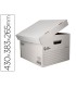 Cajon contenedor liderpapel carton automatico para 4 cajasarchivo def folio 5 archivadores a z 430x383x265mm