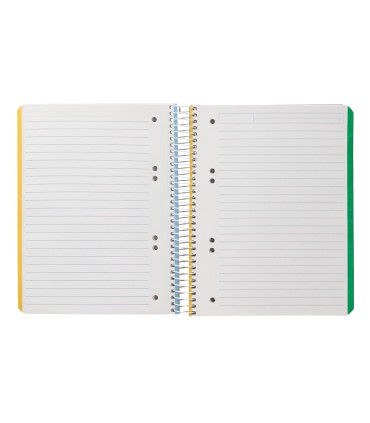 Cuaderno espiral liderpapel a5 micro witty tapa dura 120h 90gr horizontal 8mm 5 bandas 6 taladros colores surtidos