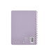 Cuaderno espiral liderpapel din a5 witty tapa dura 80h 90gr cuadro 4mm con margen color violeta