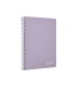 Cuaderno espiral liderpapel din a5 witty tapa dura 80h 90gr cuadro 4mm con margen color violeta