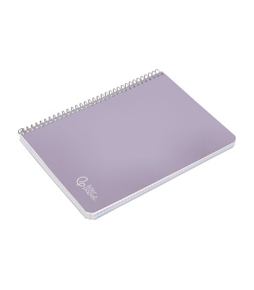 Cuaderno espiral liderpapel din a5 witty tapa dura 80h 90gr cuadro 4mm con margen color violeta