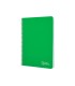 Cuaderno espiral liderpapel din a5 witty tapa dura 80h 90gr cuadro 4mm con margen color verde