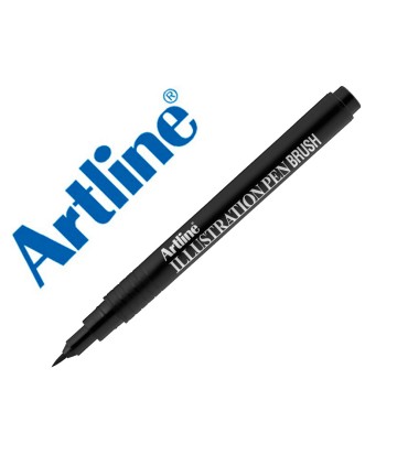 Rotulador artline brush negro illustration pen ek 28filn punta pincel