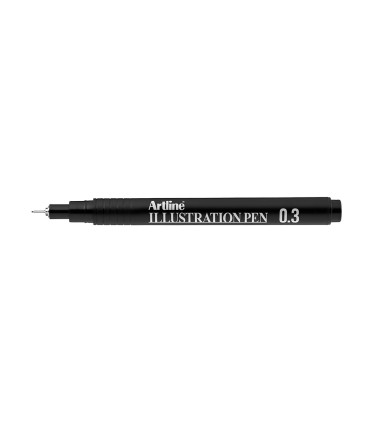 Rotulador artline calibrado micrometrico negro illustration pen ek 283iln punta poliacetal 03mm