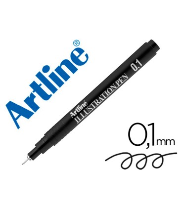 Rotulador artline calibrado micrometrico negro illustration pen ek 281iln punta poliacetal 01mm