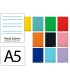 Cuaderno espiral liderpapel din a5 smart tapa blanda 80h 75gr rayado montessori 35mm colores surtidos
