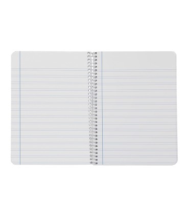 Cuaderno espiral liderpapel din a5 smart tapa blanda 80h 75gr rayado montessori 35mm colores surtidos