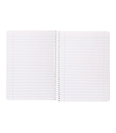 Cuaderno espiral liderpapel din a5 smart tapa blanda 80h 75gr horizontal 8mm con margen colores surtidos