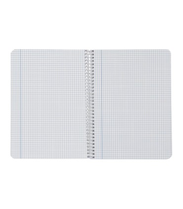 Cuaderno espiral liderpapel din a5 smart tapa blanda 80h 75gr cuadro 5mm con margen colores surtidos