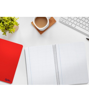 Cuaderno espiral liderpapel din a5 smart tapa blanda 80h 75gr cuadro 5mm con margen colores surtidos