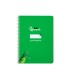Cuaderno espiral liderpapel di n a5 pautaguia tapa dura 80h 90 gr cuadro pautado 3mm color verde