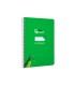 Cuaderno espiral liderpapel di n a5 pautaguia tapa dura 80h 90 gr cuadro pautado 3mm color verde
