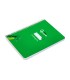 Cuaderno espiral liderpapel di n a5 pautaguia tapa dura 80h 90 gr cuadro pautado 3mm color verde