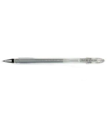 Boligrafo pilot g1 tinta gel plata